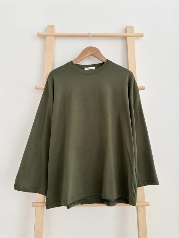 IMG_0540 Oversized Cotton Basic - Khaki Green