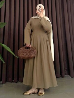 Mely Dress - Khaki Green