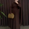 img-6501 (1) Mely Dress - Brown