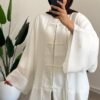 kimono-ceket-beyaz--93-7b7 Chinese Style Kimono - White