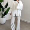 kimono-ceket-beyaz--efe-52 Chinese Style Kimono - White