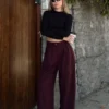product_7620239917123_2 Palazzo Pants Premium - Burgundy