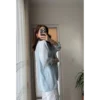vays-tensel-gomlek-bebe-mavisi-13676654-sw3082sh5479 Oversize Lightweight Shirt - Light Blue
