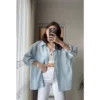 vays-tensel-gomlek-bebe-mavisi-27346810-sw3213sh5712 Oversize Lightweight Shirt - Light Blue