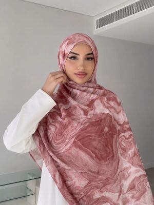 Gemini_Generated_Image_q7z266q7z266q7z2 Printed Hijab - Marble Pink