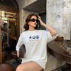img_2198 Sea Shells Oversized Tshirt - White